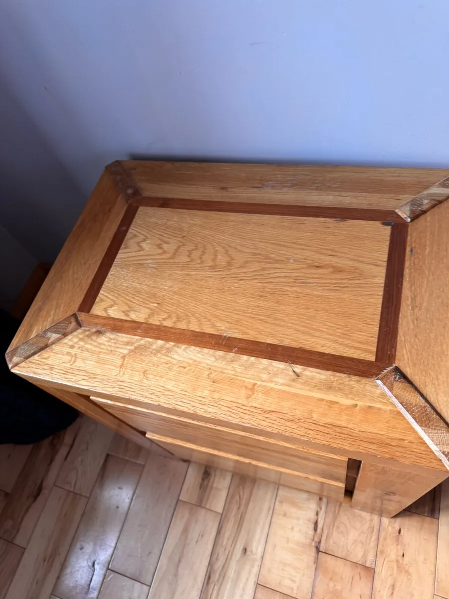 Solid Oak Bedside Locker - Image 2