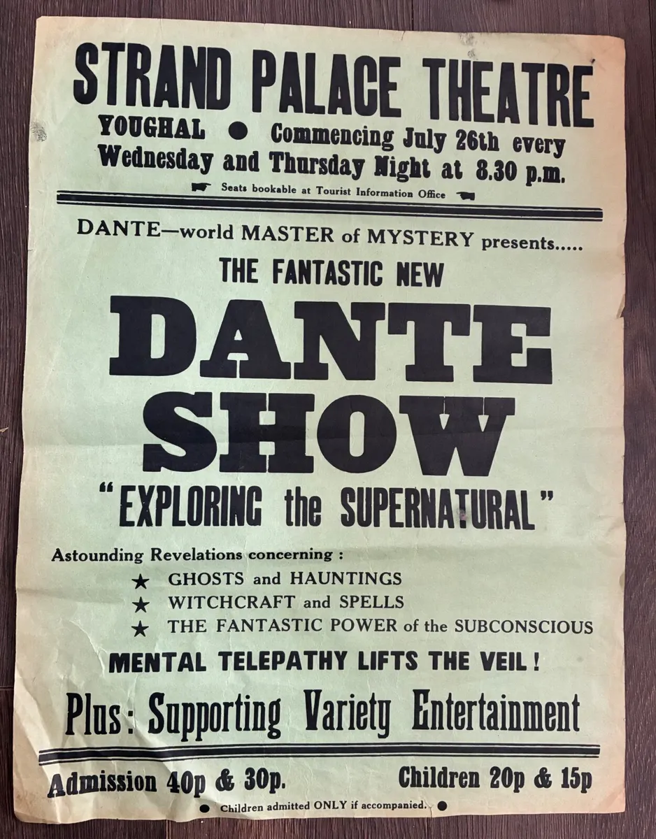 Rare 1970’s Dante Show Poster: Strand Palace - Image 1