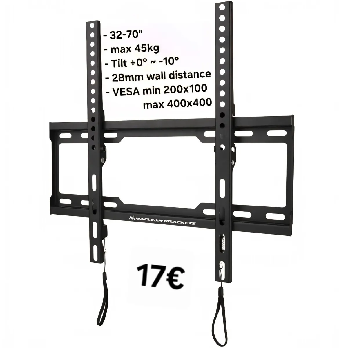 Tv Bracket Wall Mount Flat Tilt 32-70" - Image 1