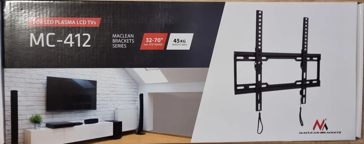Tv Bracket Wall Mount Flat Tilt 32-70" - Image 1