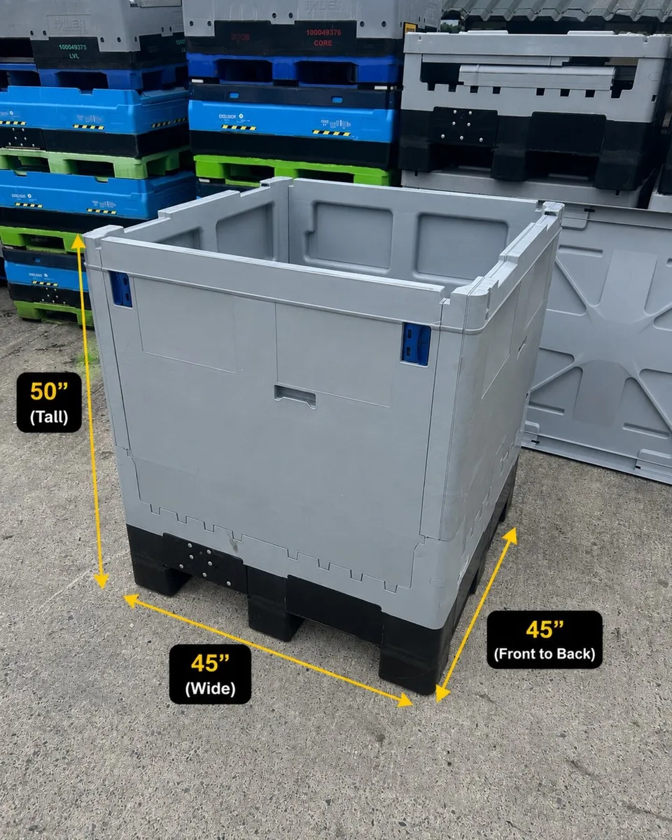 Foldable plastic storage boxes Dolav style 📦♻️ - Image 2