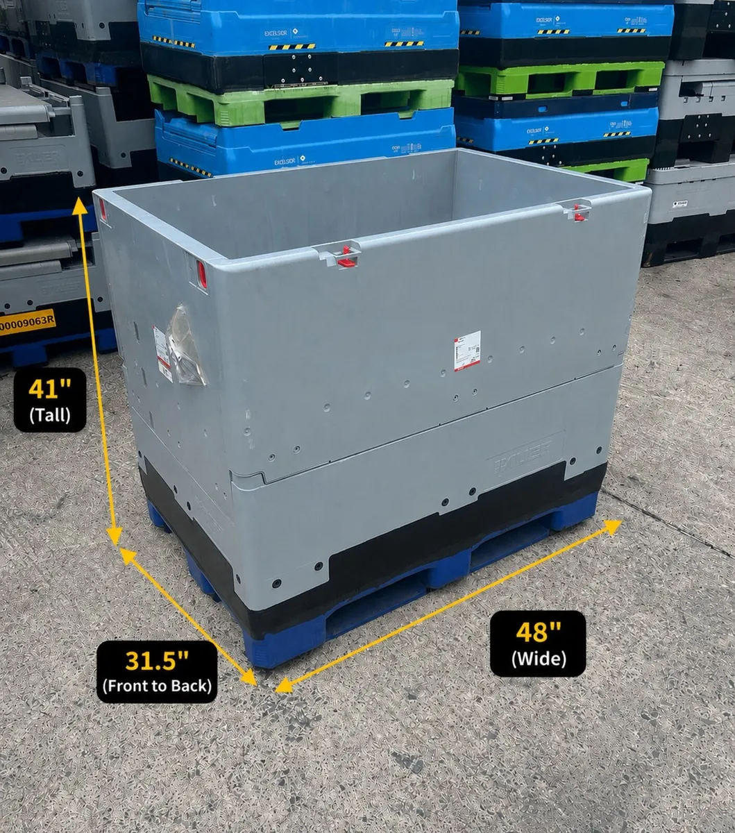 Foldable plastic storage boxes Dolav style 📦♻️ - Image 1