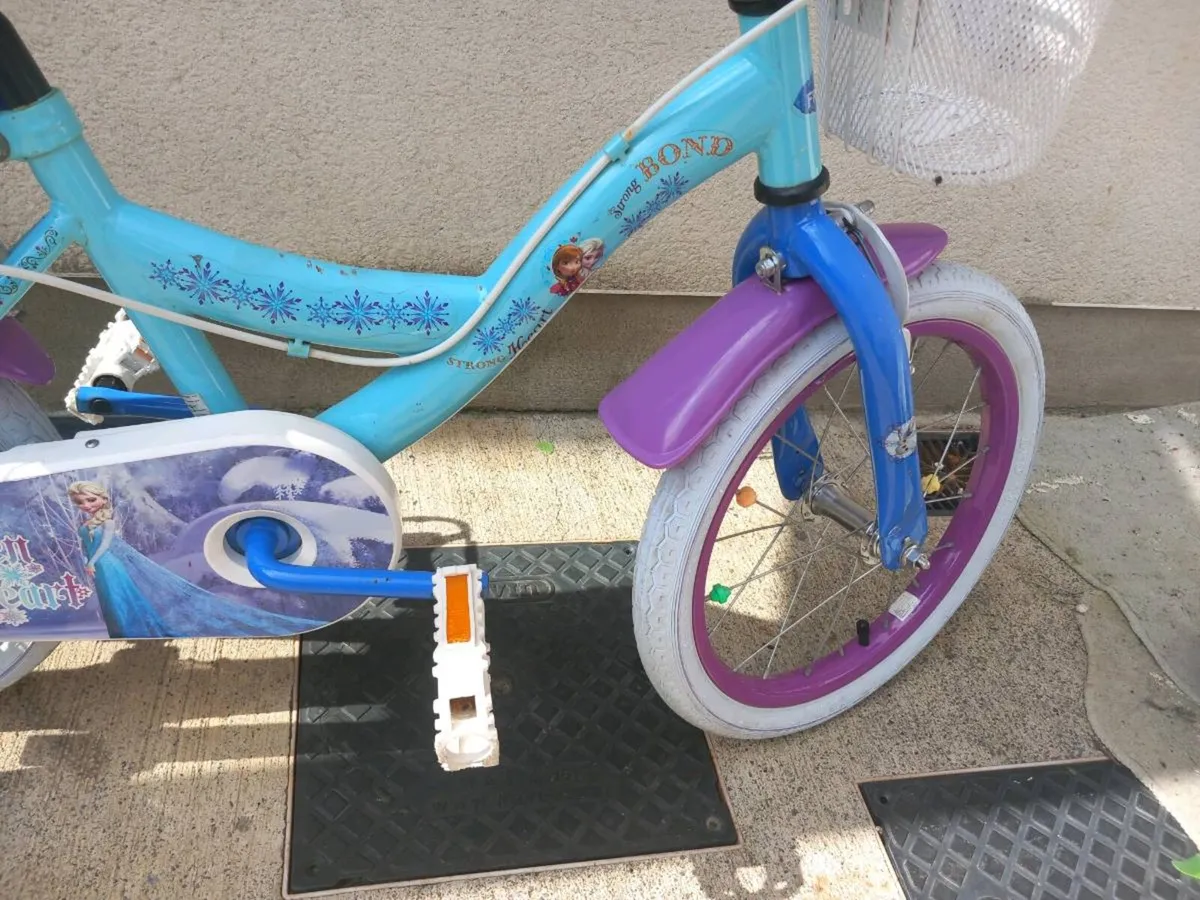 Kids Disney frozen bike size 16 inch wheels - Image 4