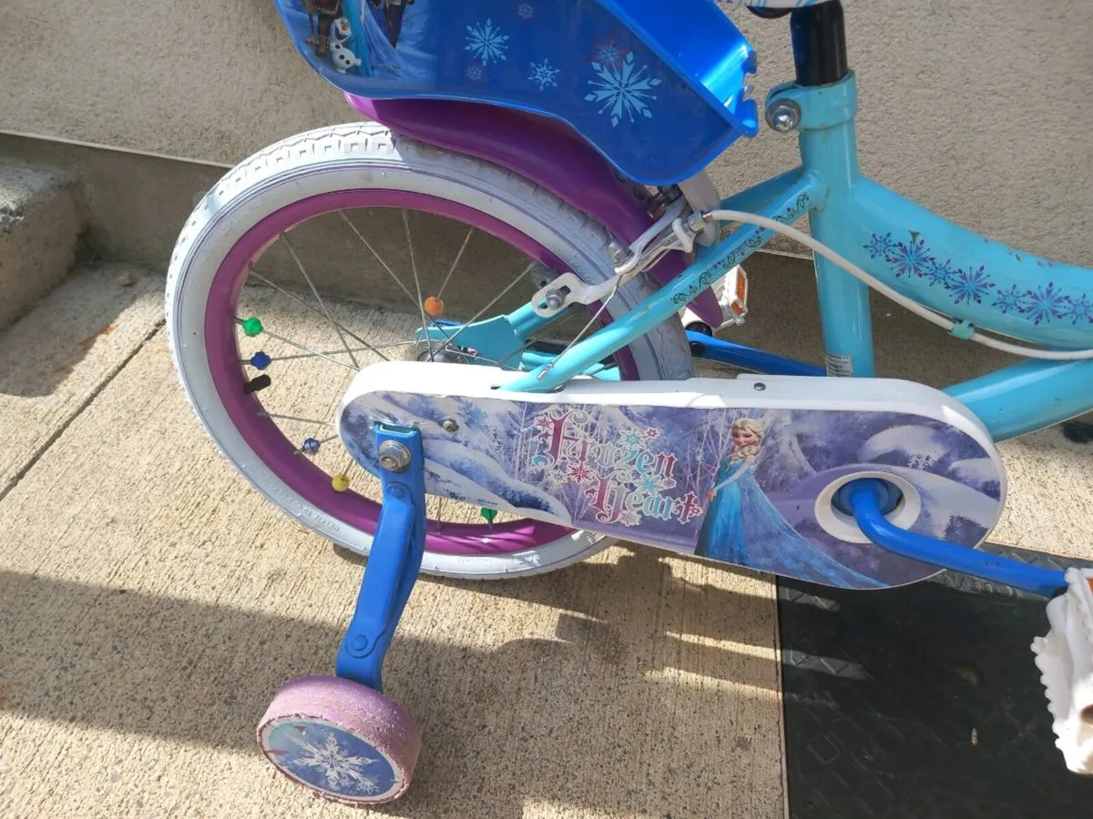 Kids Disney frozen bike size 16 inch wheels - Image 3