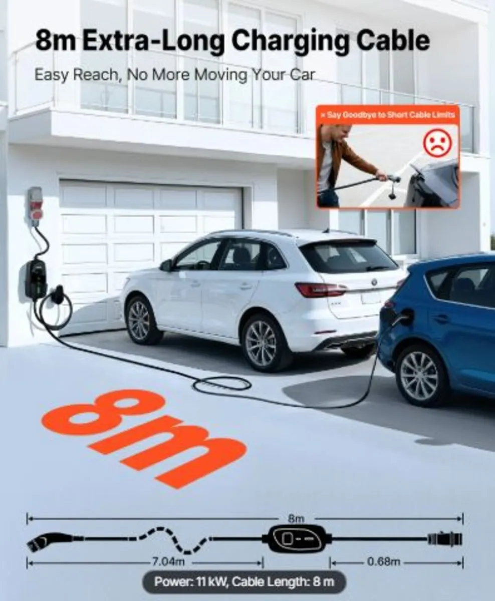 Mobile Wallbox, 11 kW 16A, Type 2 Portable EV - Image 4