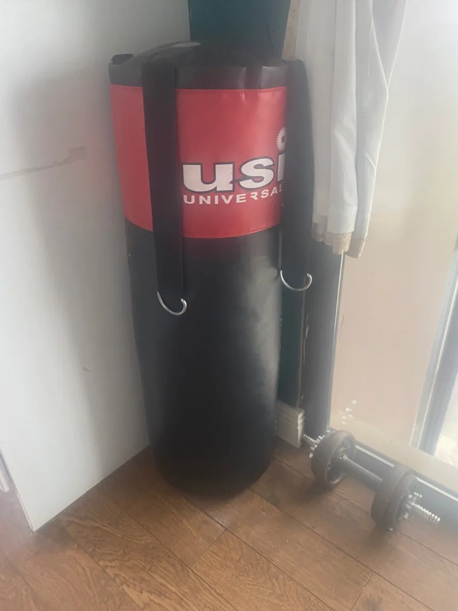 Weights bench and weights / Boxing bag - Image 2