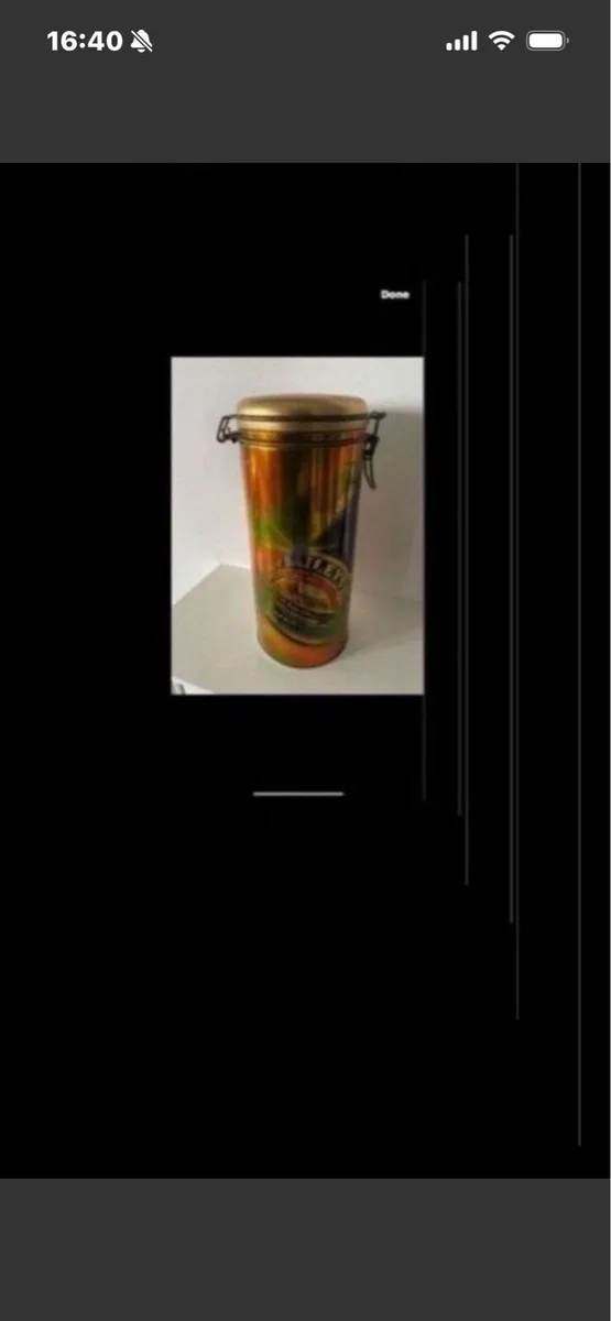 Vintage Baileys Metal display Box - Image 1
