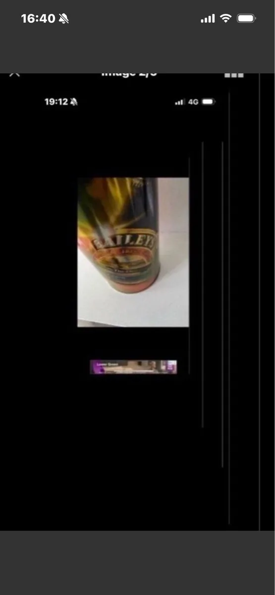 Vintage Baileys Metal display Box - Image 2