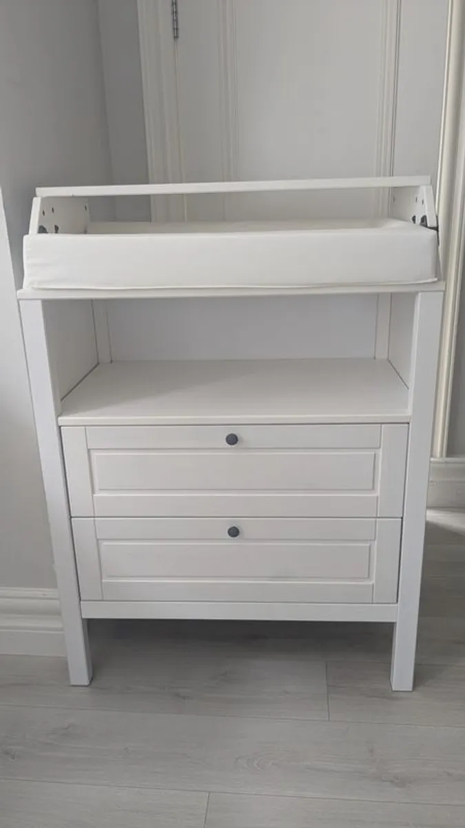 IKEA SUNDVIK Changing Table / Chest + Mat (Like New & Fully Assembled) - Image 1