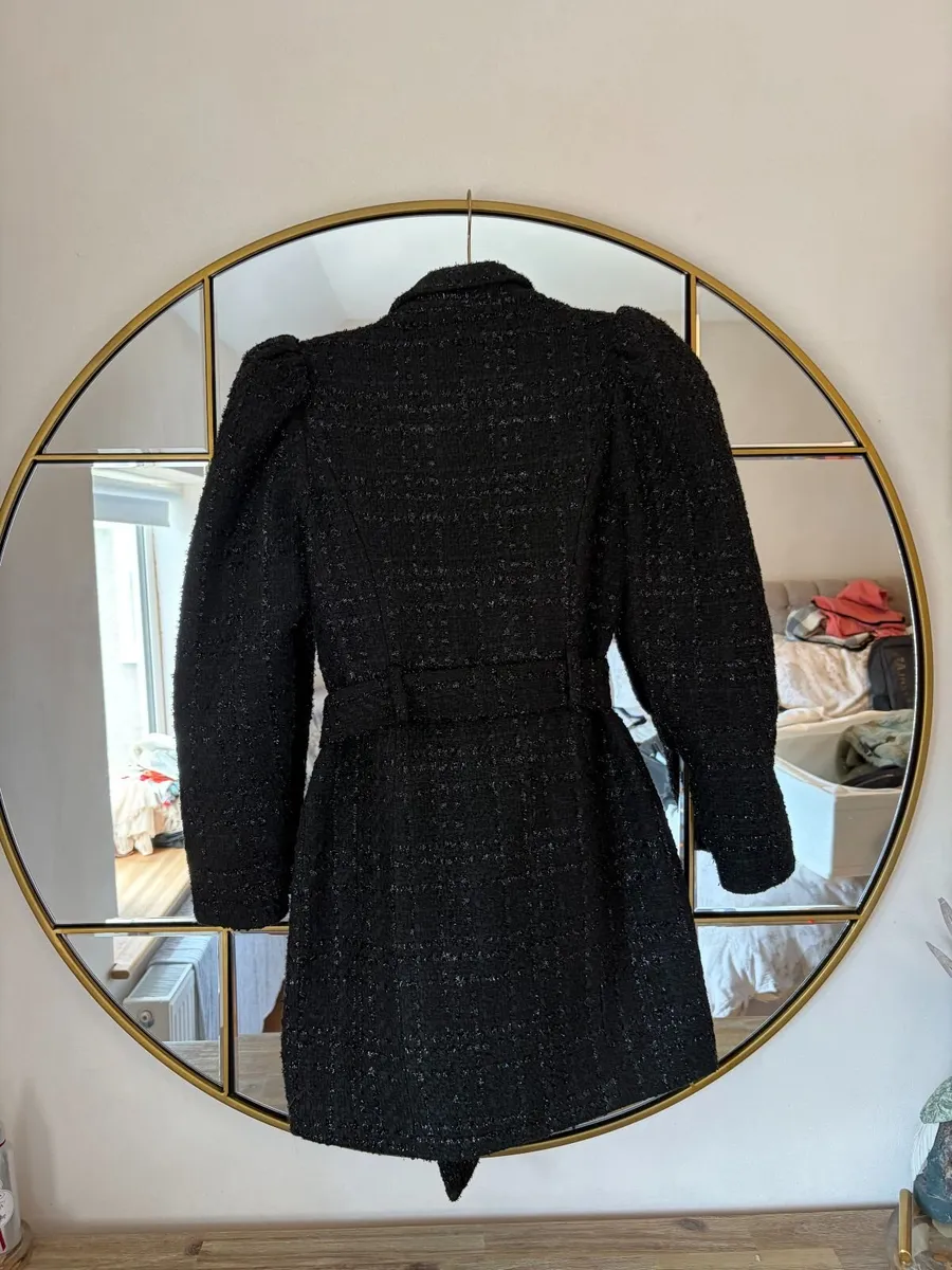 Lavish Alice Black Tweed Blazer Dress UK 8 - Image 2