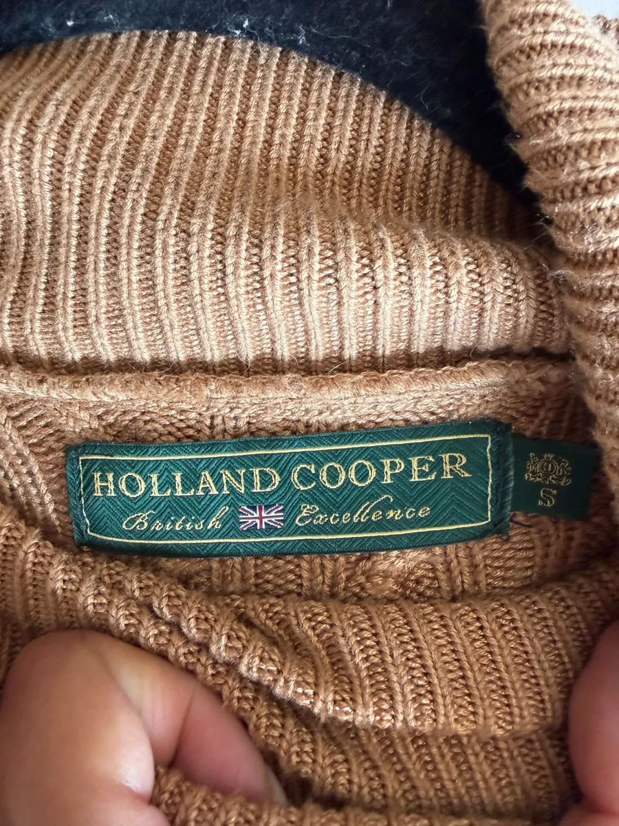 Holland Cooper Cable Knit Roll Neck Sweater  S - Image 2
