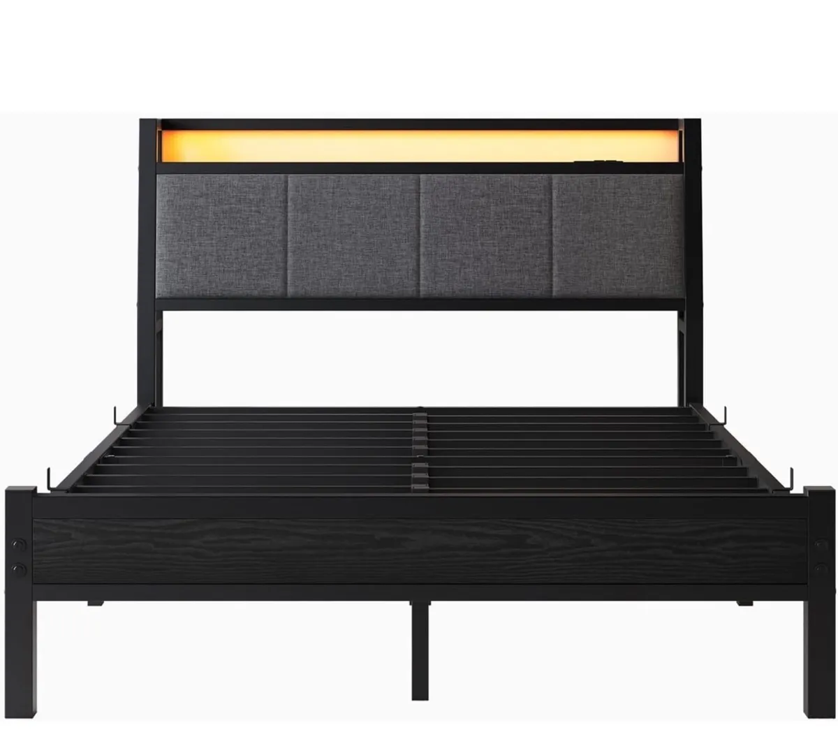 Bed Frame, 4FT6 Bed Frame Ergonomics Double with C - Image 2