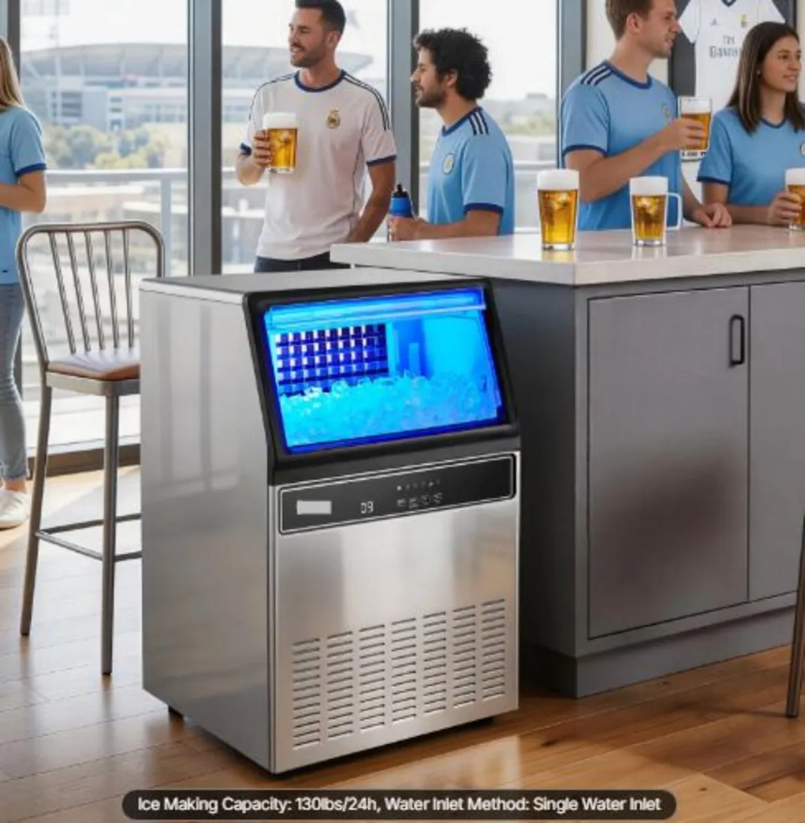 Commercial Ice Maker Machine, 59kg/24H with 15kg - Image 4