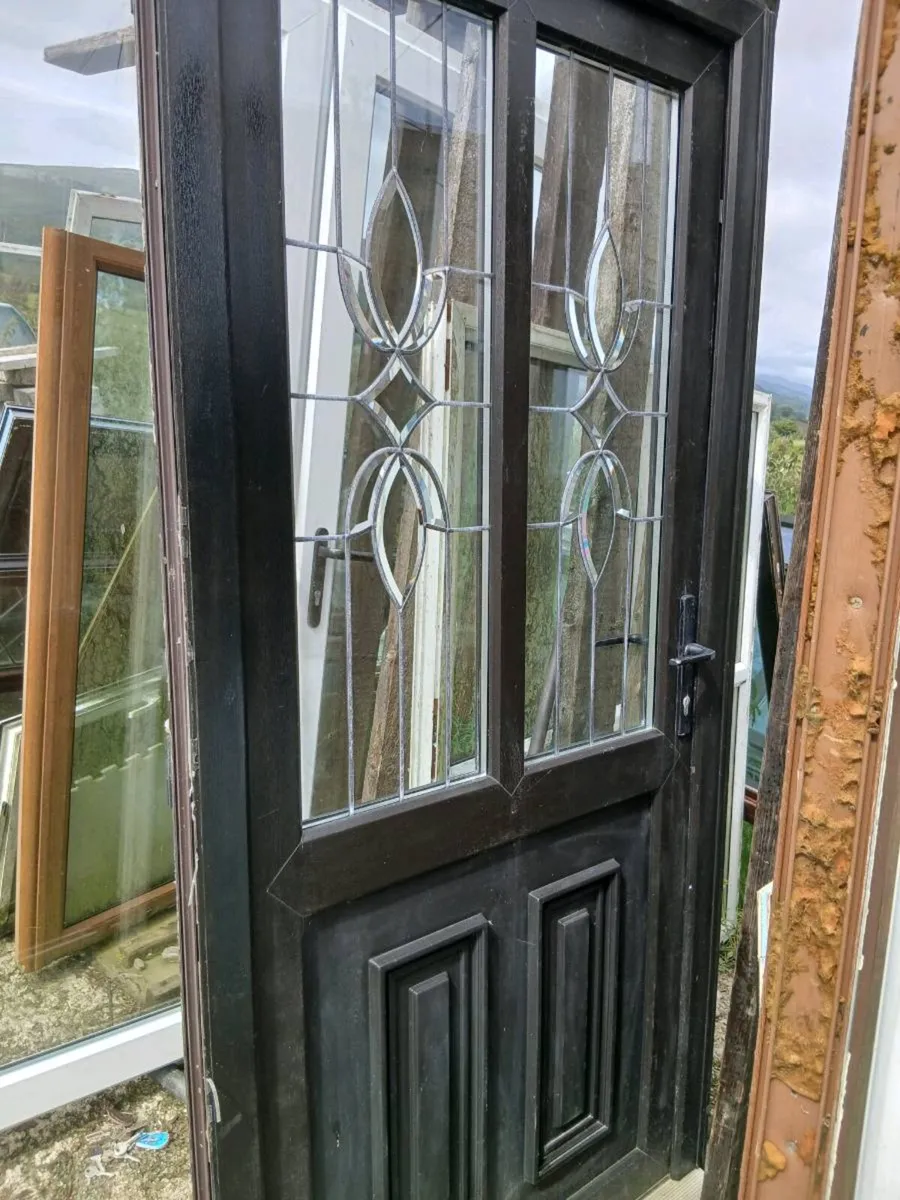Pvc doors   black