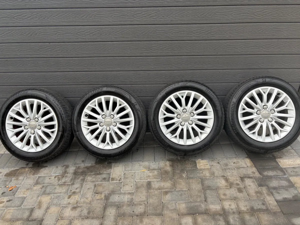 16” GENUINE AUDI A3 ALLOY WHEELS & TYRES - Image 2