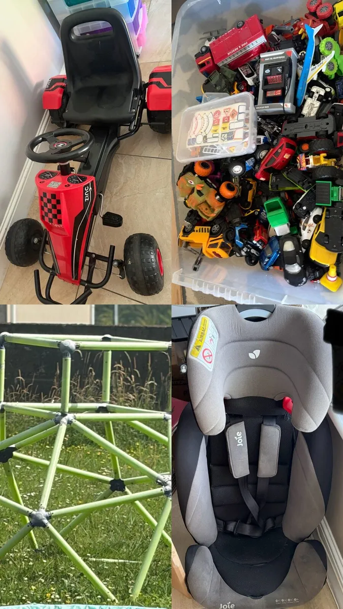 kids toys and car seat - Image 1