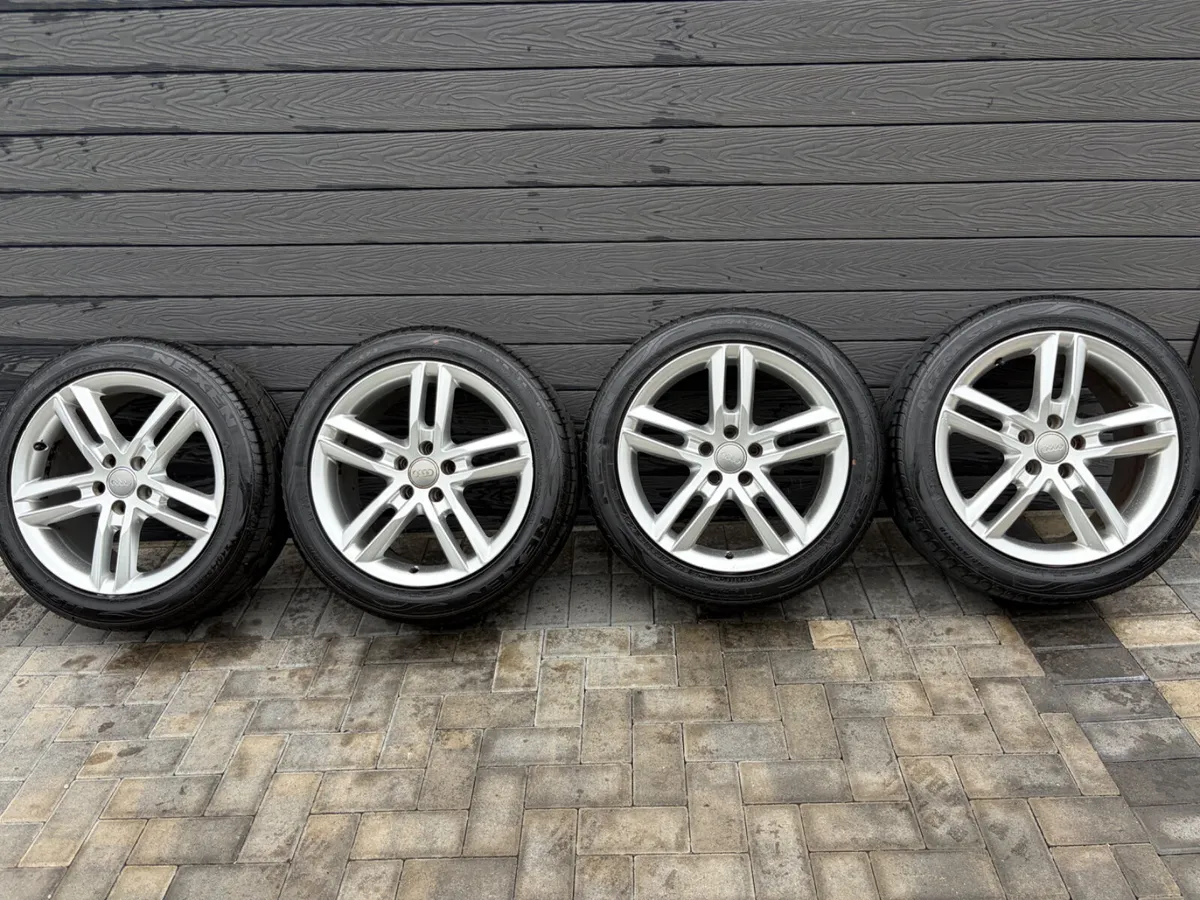 18” GENUINE AUDI S-LINE ALLOY WHEELS & TYRES - Image 2