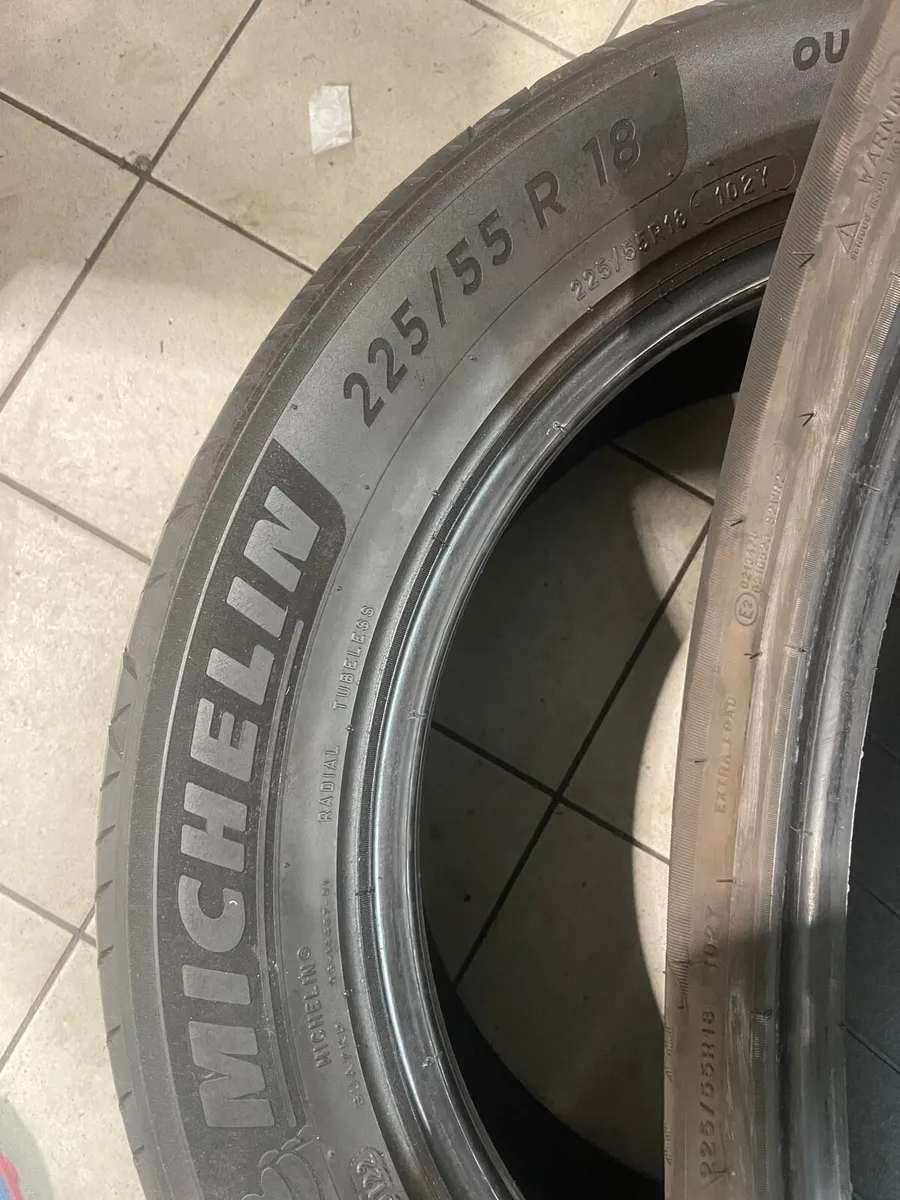 225/55/18 Michelin tyres 5mm - Image 1