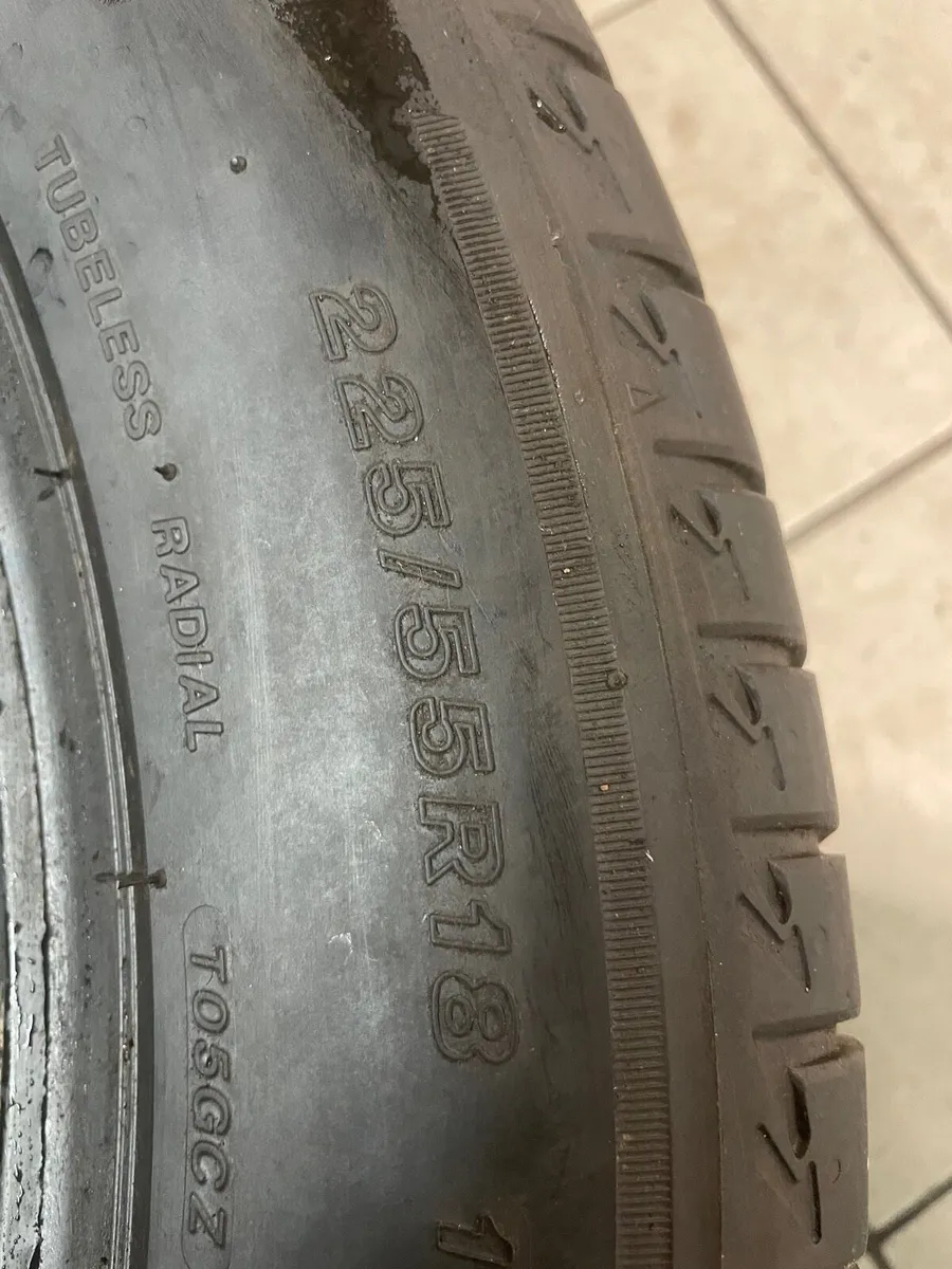 225/55/18 Bridgestone tyres - Image 2