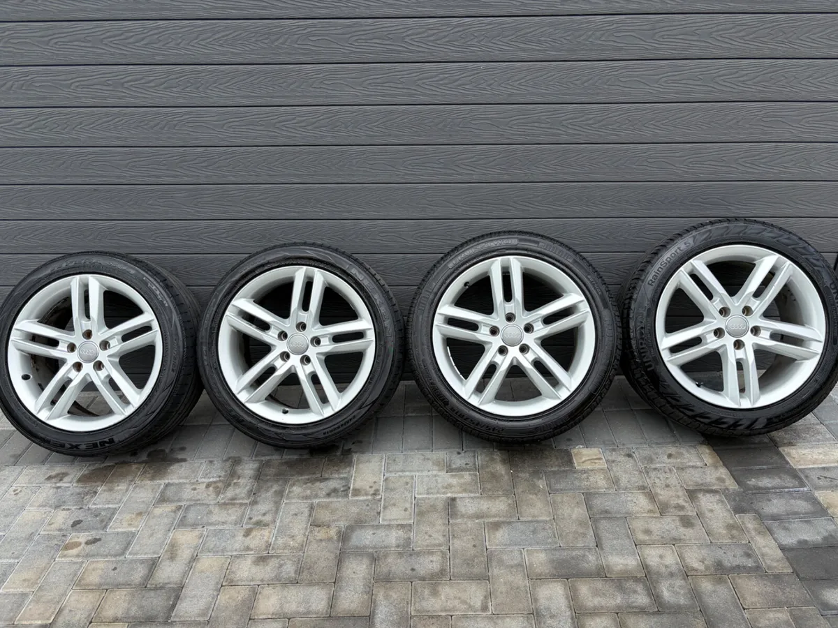 18” GENUINE AUDI S-LINE ALLOY WHEELS & TYRES - Image 2