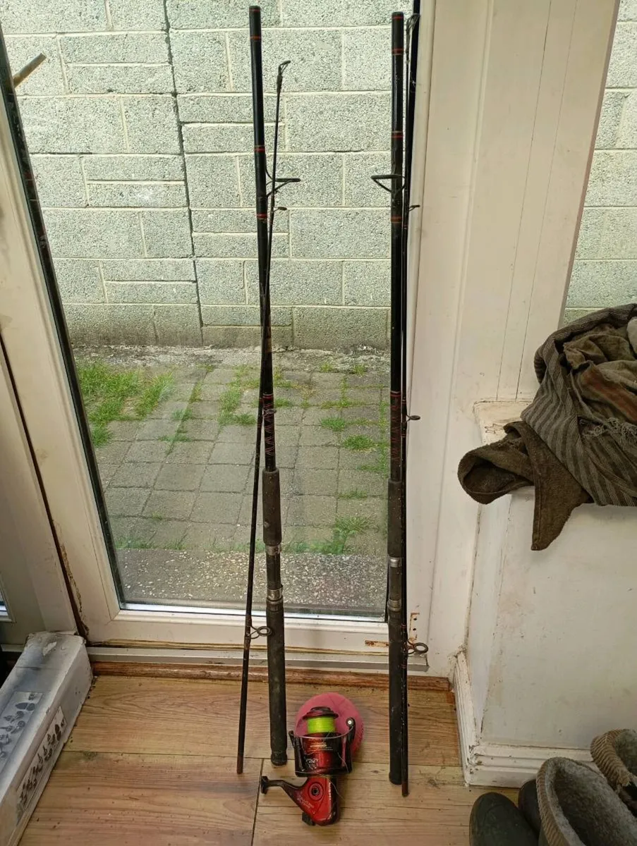 Fishing Rods x 2 shakespeare catcher and  reel - Image 1