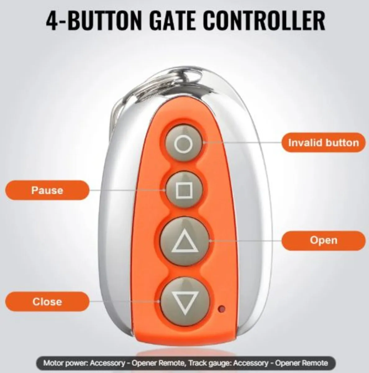 Sliding Gate Opener Remote, 40 Meters Range, - Image 4