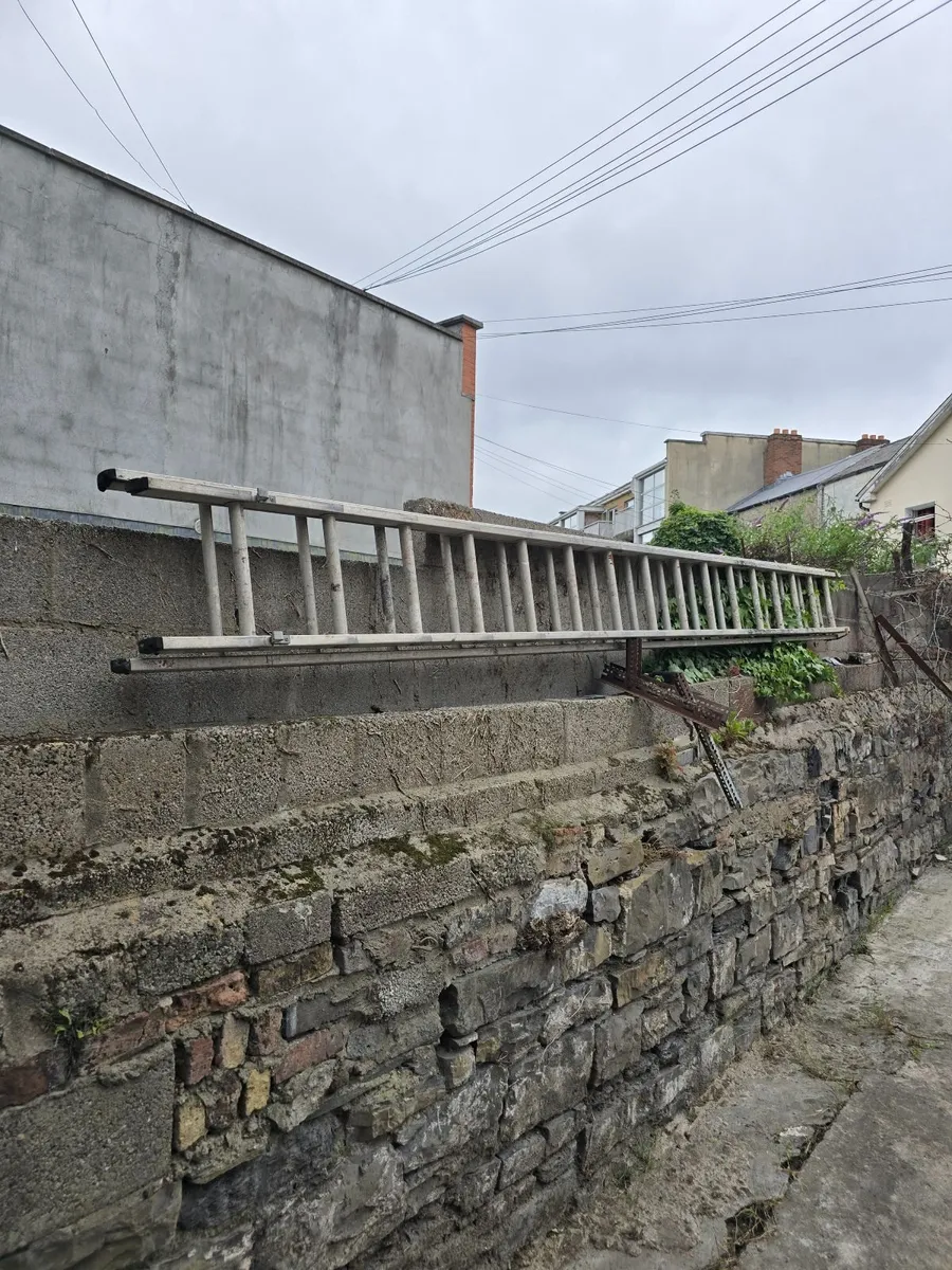 30 ft  aluminium ladder for sale.  €150. - Image 2