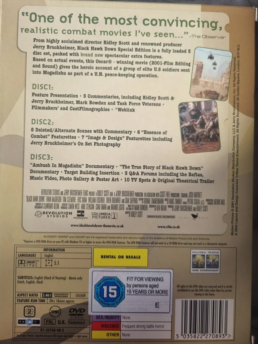 Black Hawk Down 3 Disc Special Edition - Image 2