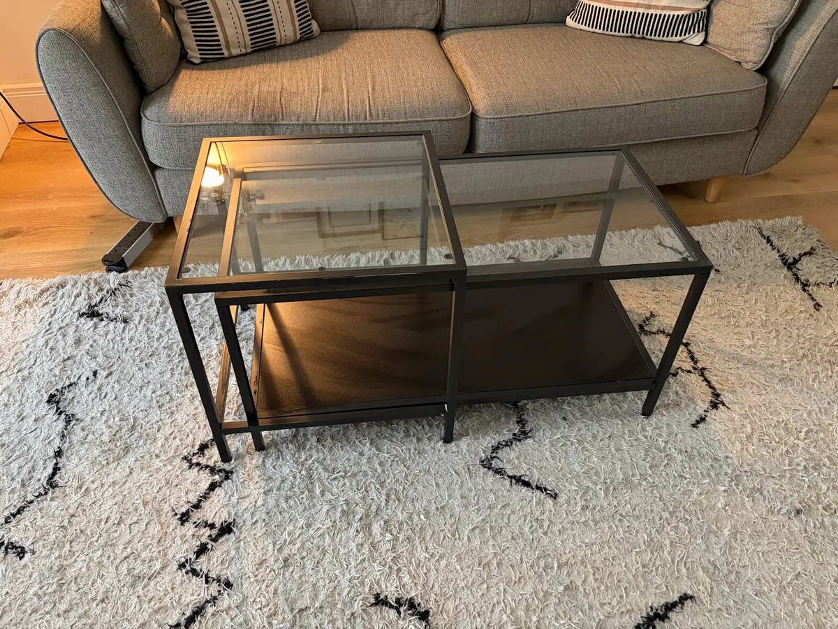 Glass coffee table - Image 3