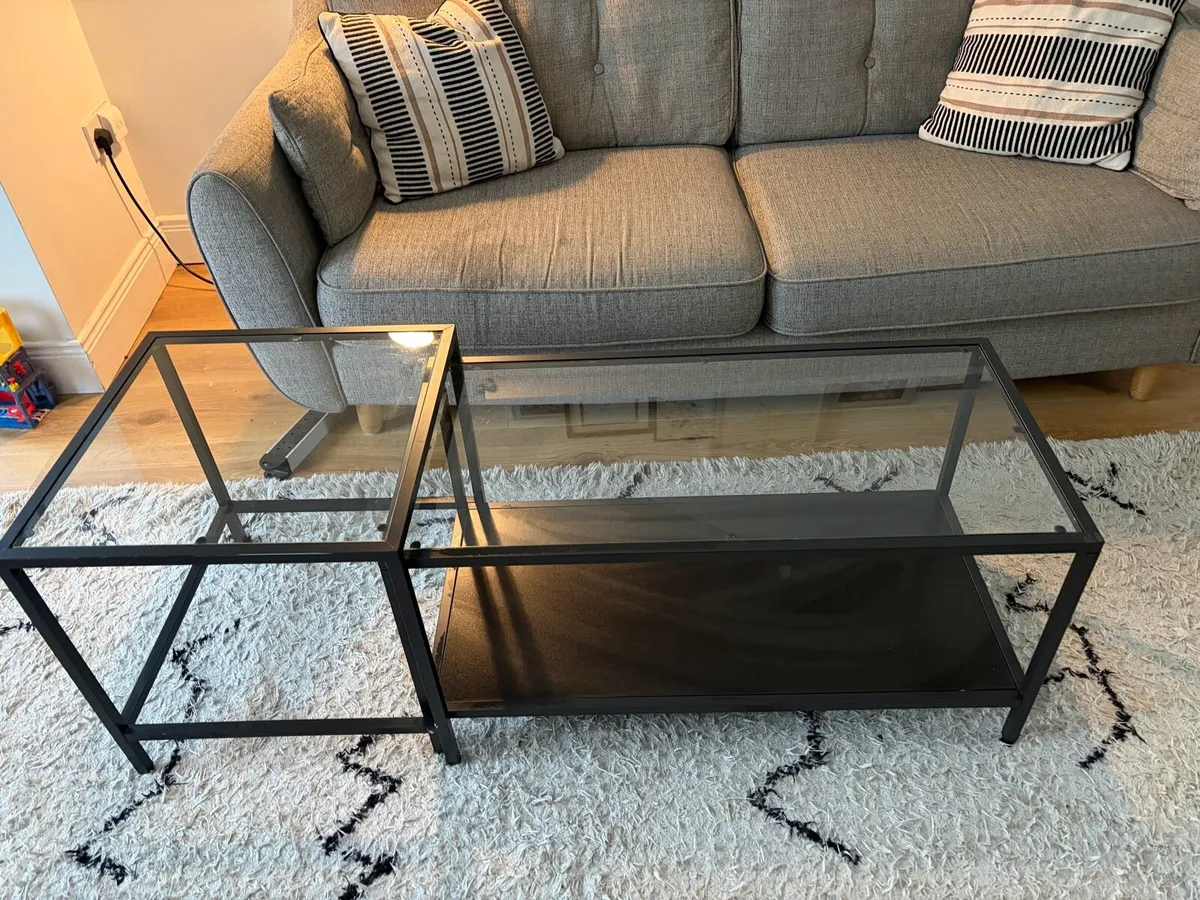 Glass coffee table - Image 2