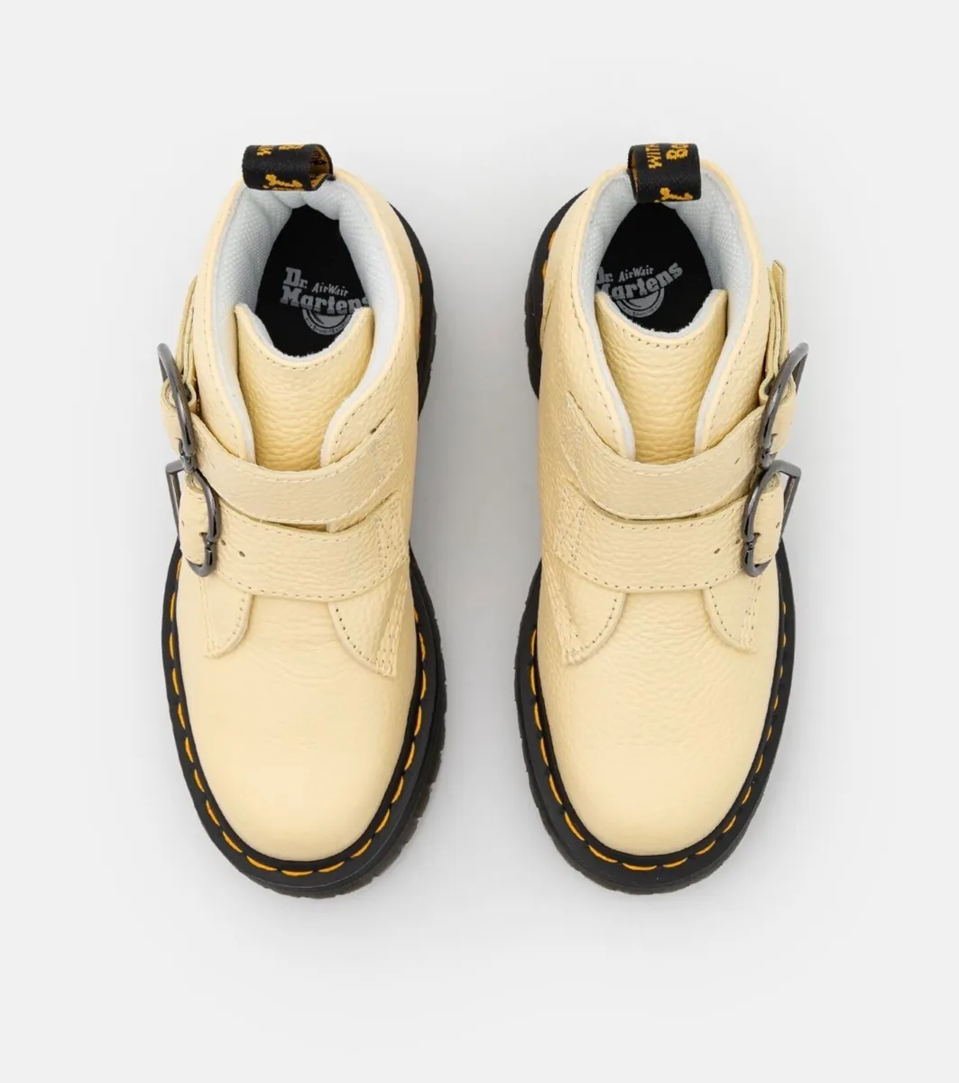 Dr Marten Devon Loveheart Cream Boots - Image 2