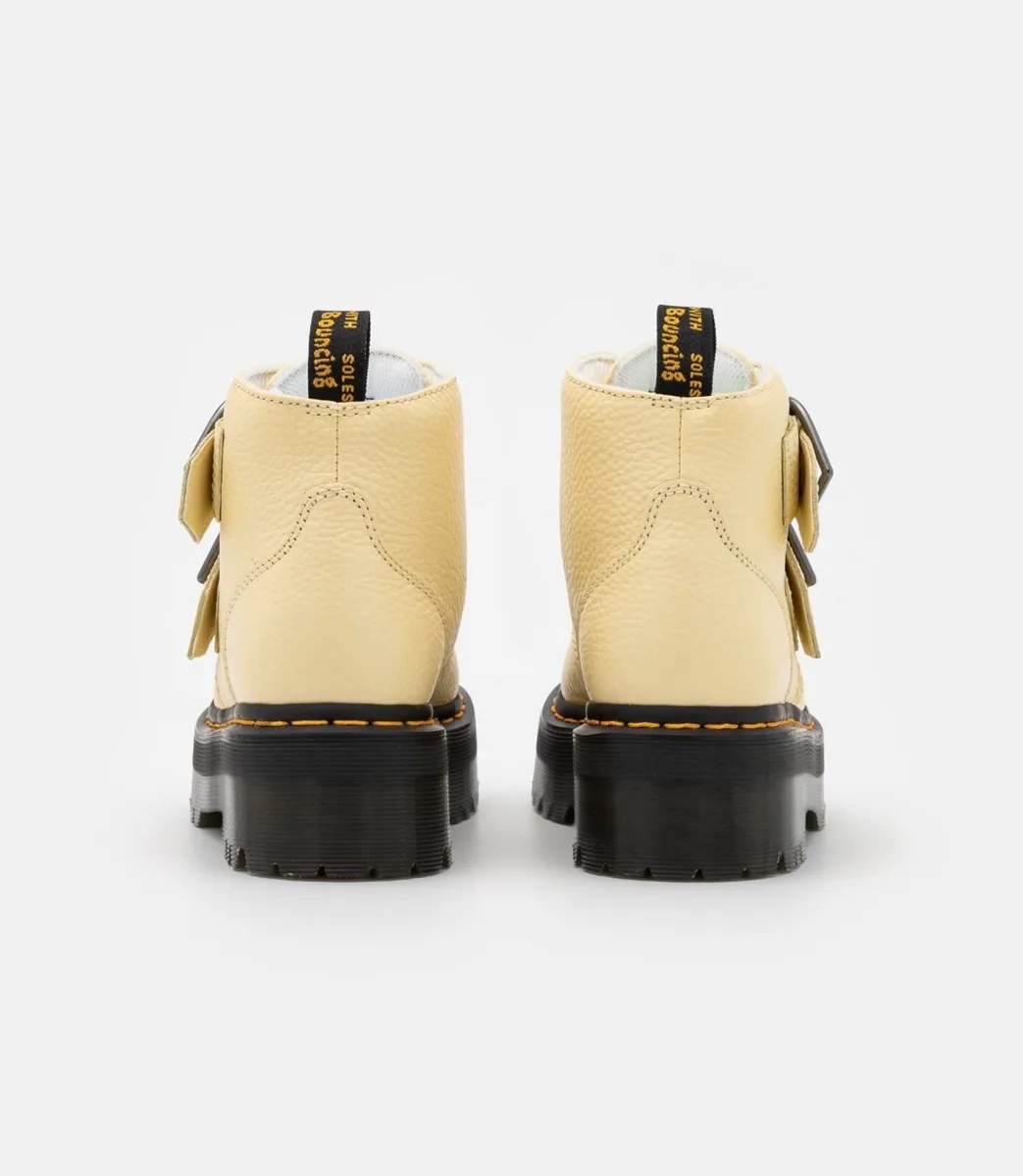 Dr Marten Devon Loveheart Cream Boots - Image 4