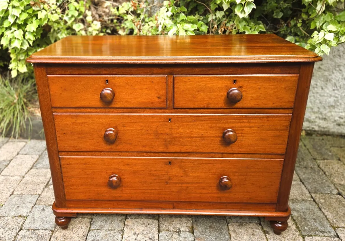 Victorian Mahogany Chest- Circa 1870 - Image 1