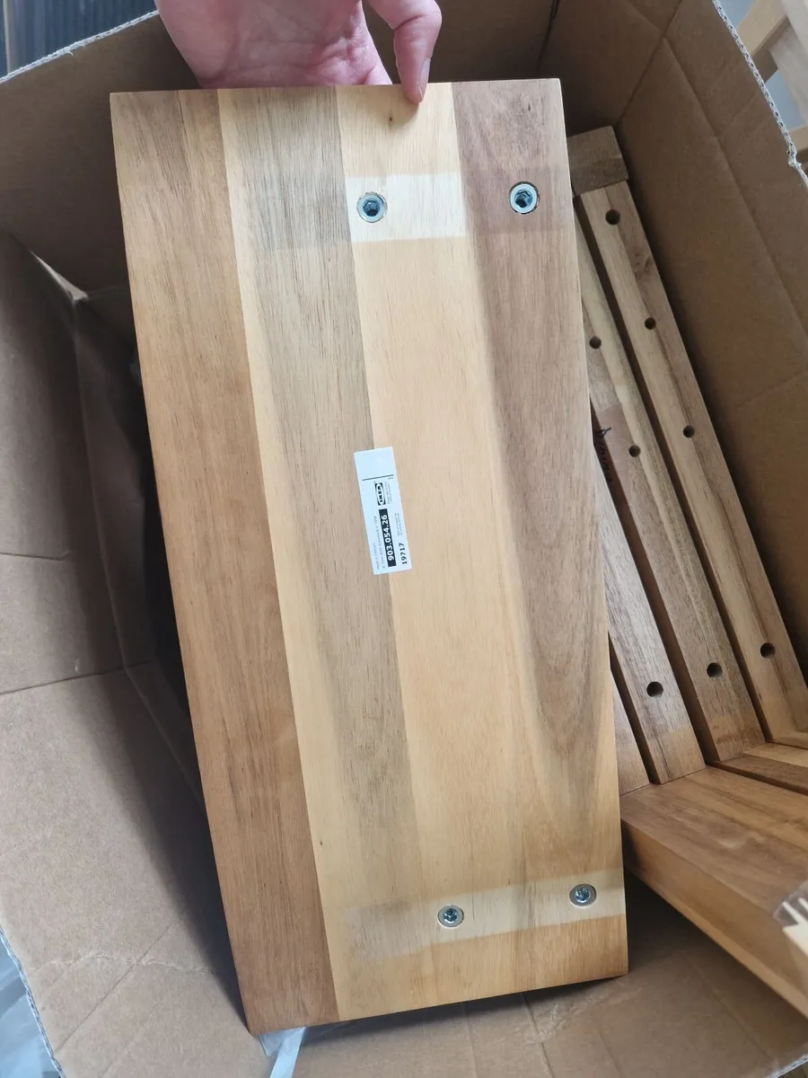 Ikea Skogsta dining chairs (x4) - Image 1