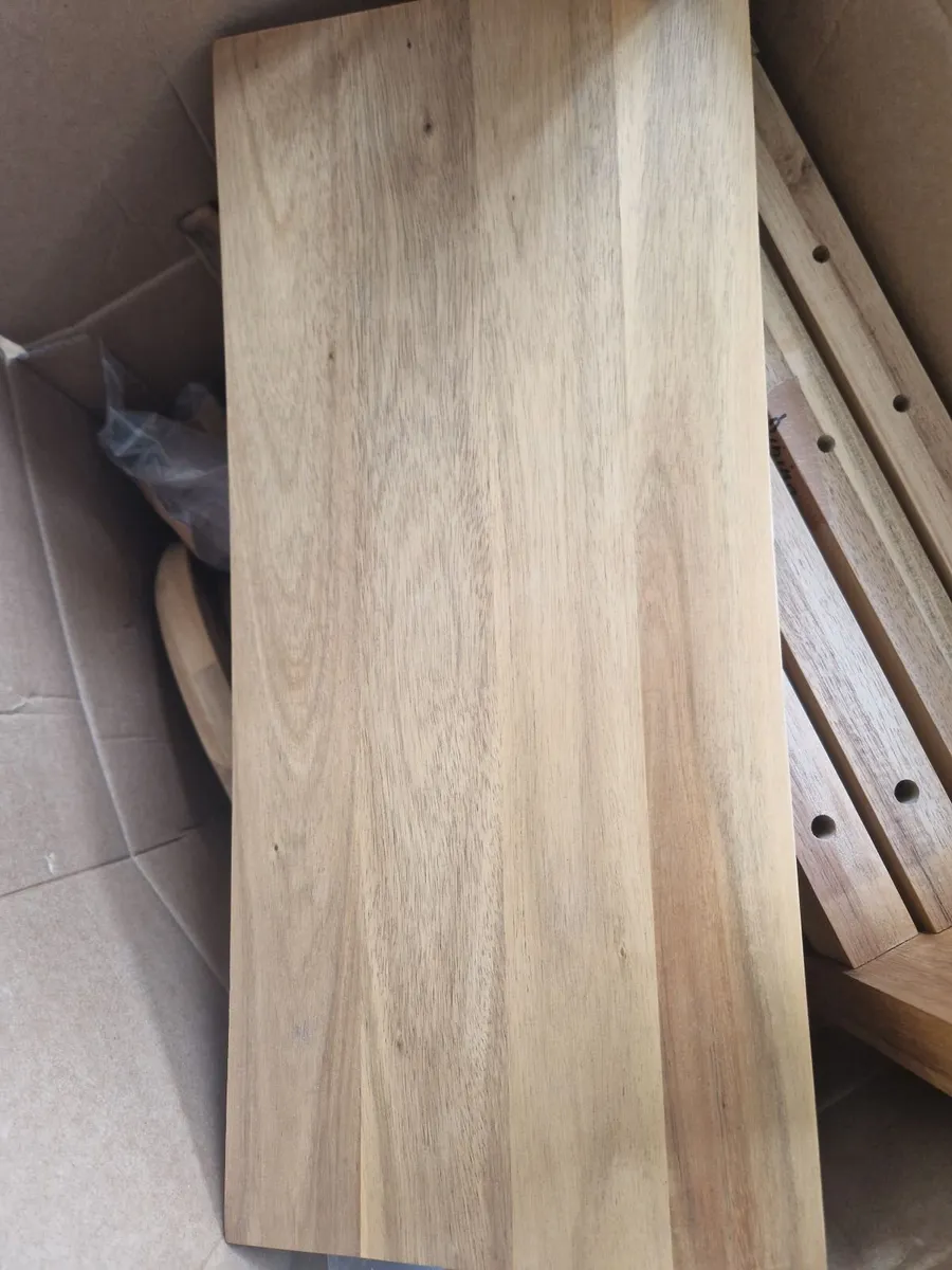 Ikea Skogsta dining chairs (x4) - Image 4