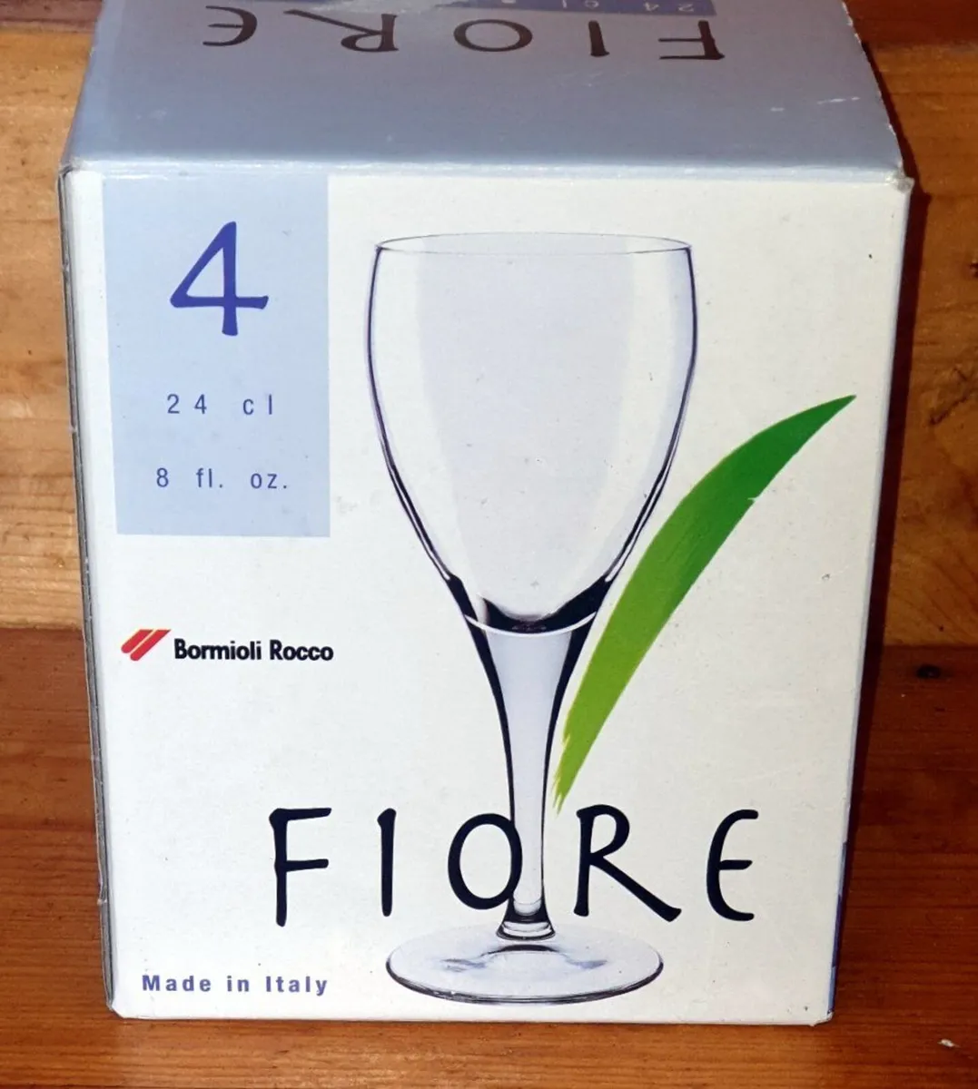 BNIB Bormioli Rocco Fiore Wine Glasses (Set of 4) - Image 2