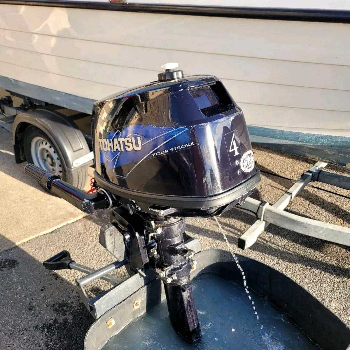 Tohatsu 4hp 4stroke longshaft running perfectly - Image 2