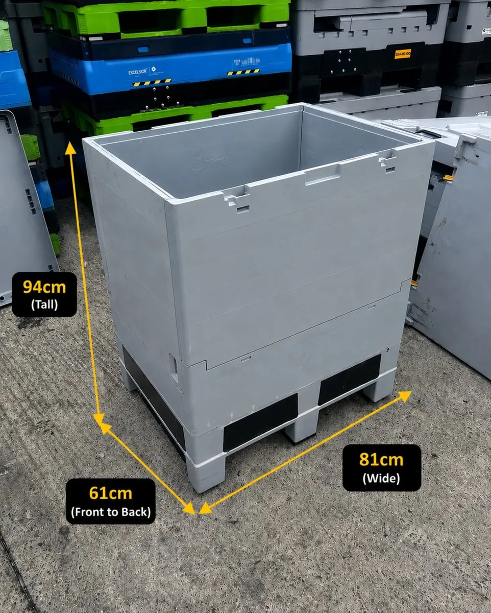 Foldable plastic storage boxes Dolav style 📦♻️ - Image 4