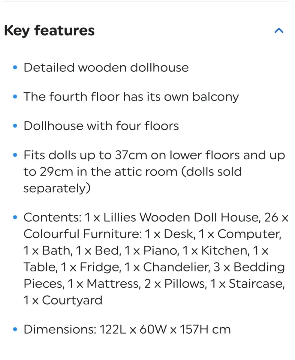 Lillie's Wooden Doll House - Image 3