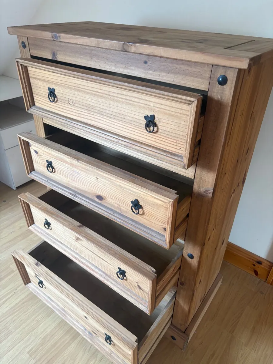 Antique Pine Chester drawers - Image 2