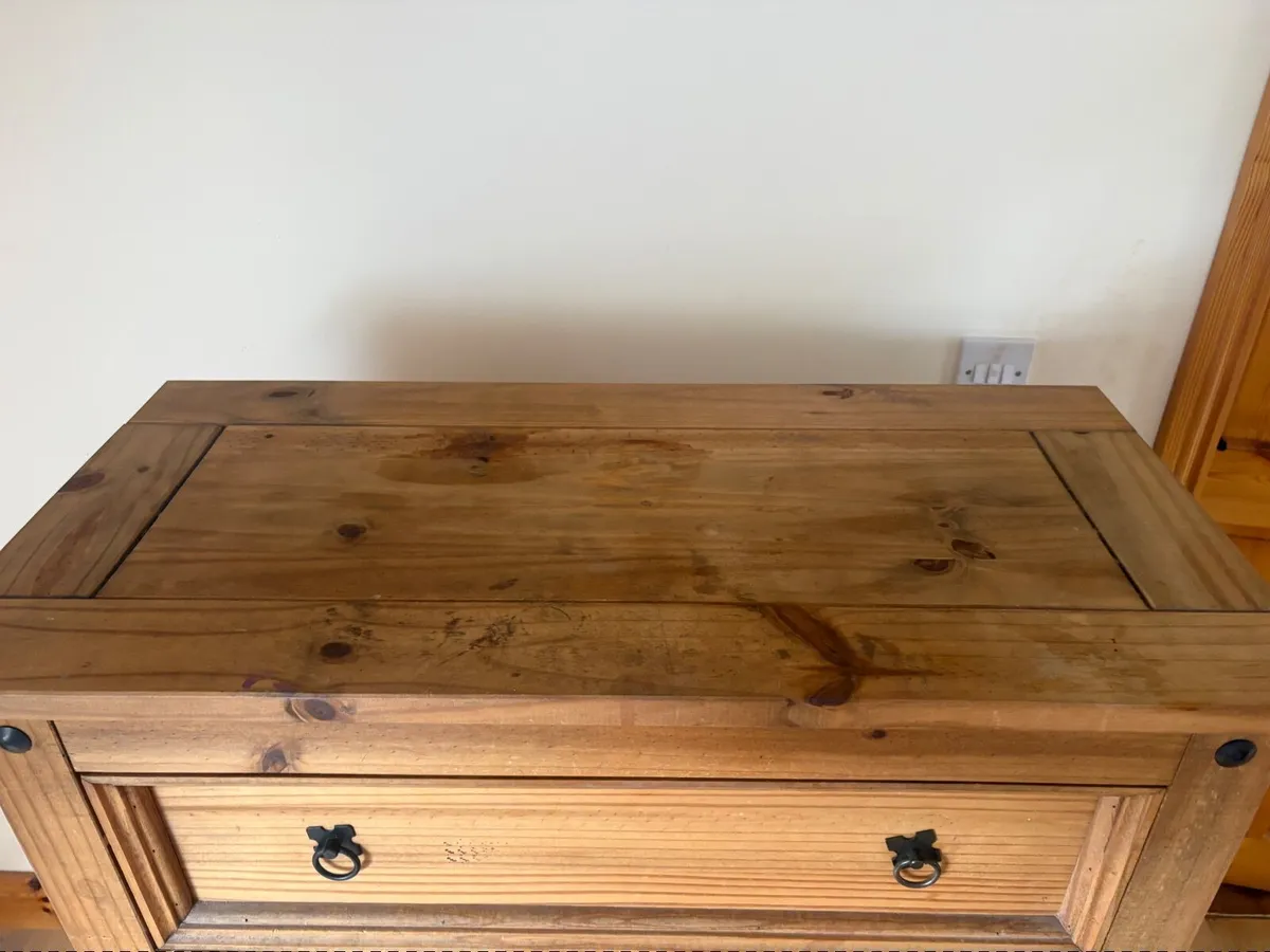 Antique Pine Chester drawers - Image 4