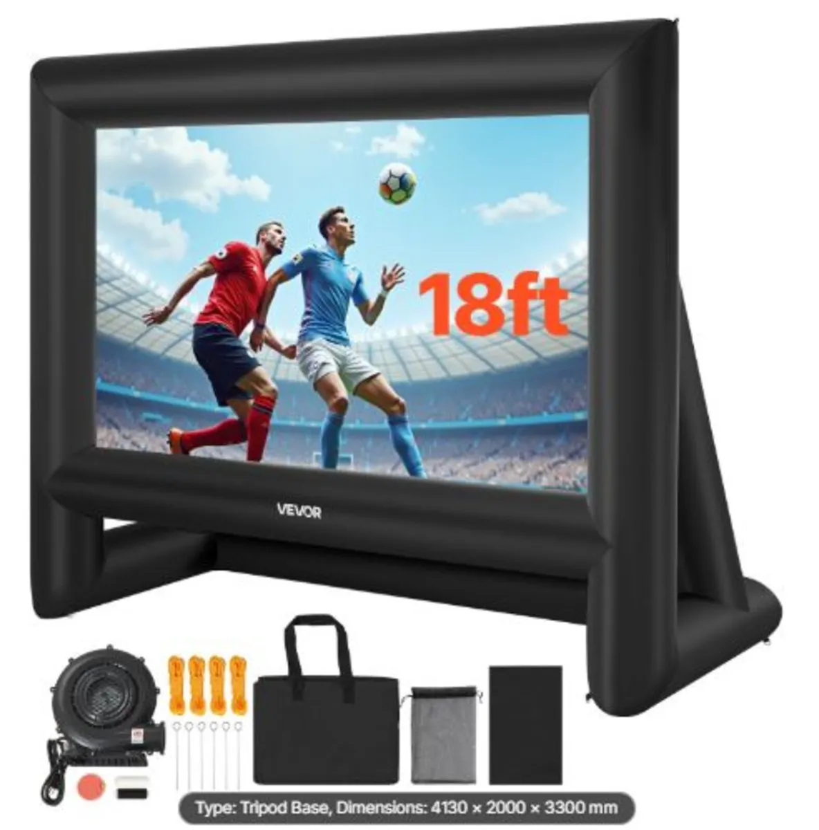 18 ft Inflatable Movie Screen, 600D Washable - Image 1