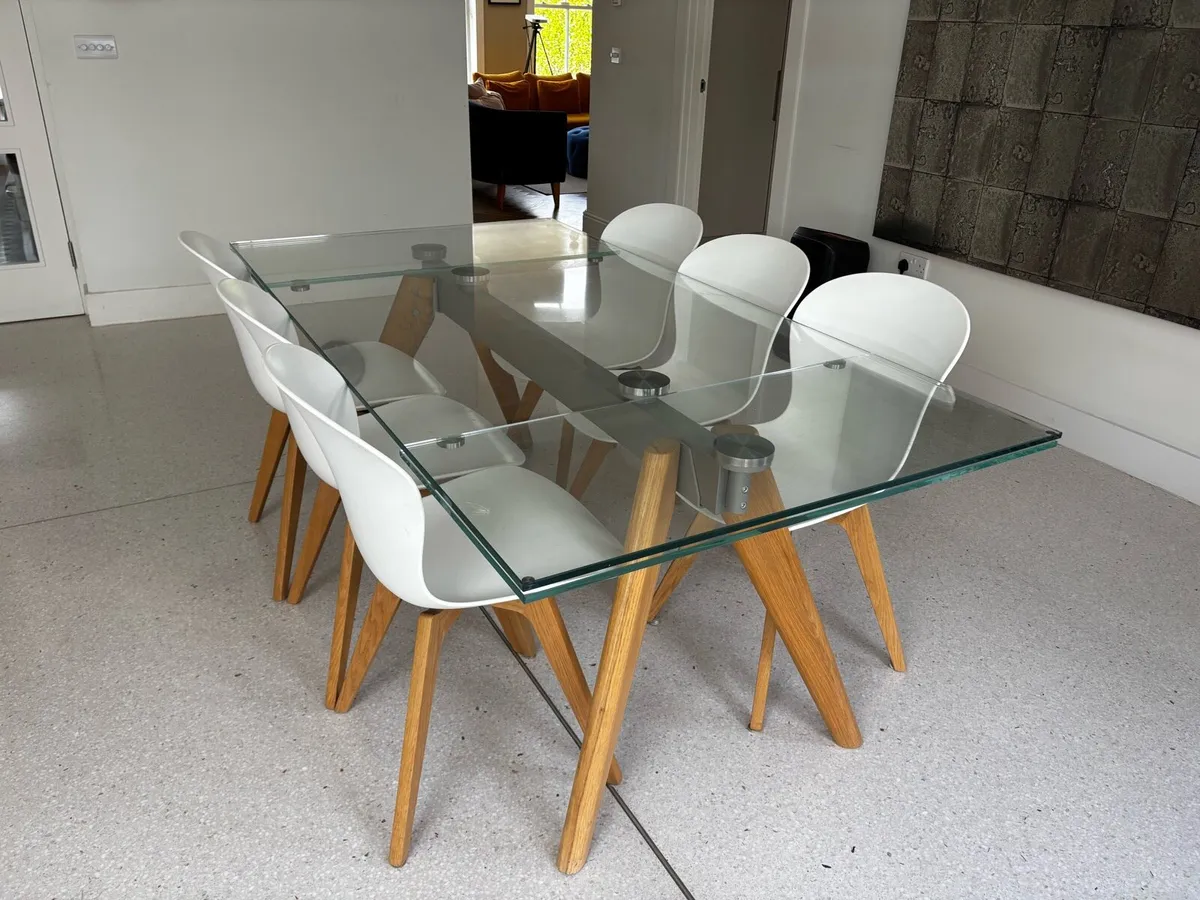 Boconcept Monza Glass Extendable Dining Table - Image 4