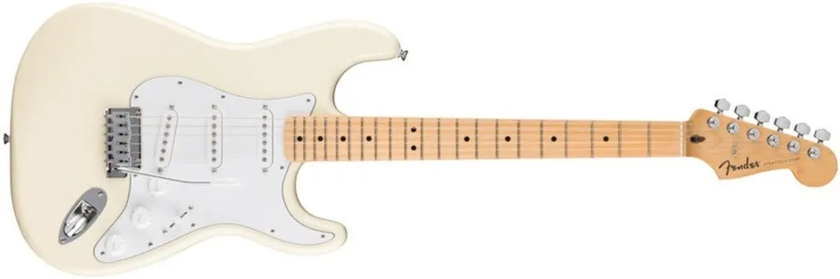 FENDER STANDARD STRATOCASTER MN OLYMPIC WHITE - Image 3