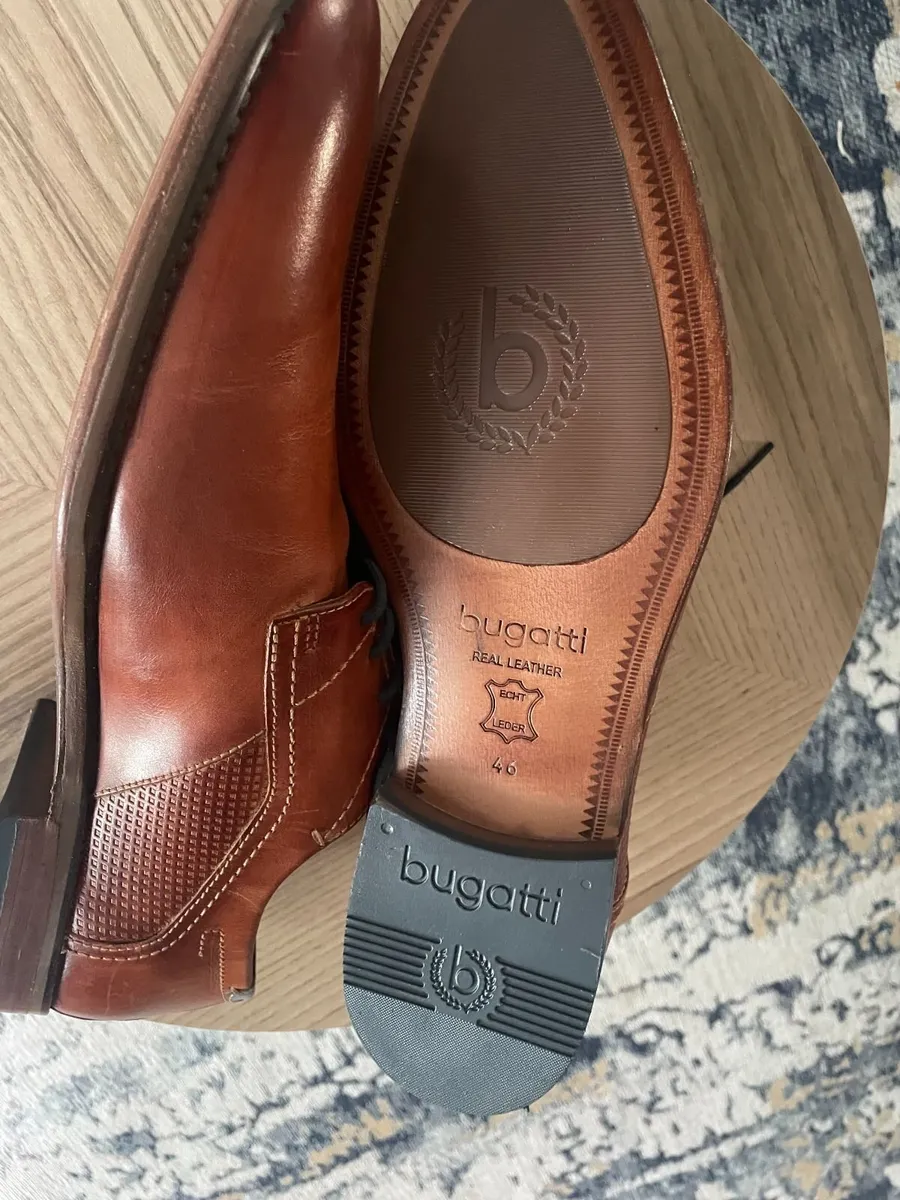 Bugatti Brown Dress Shoes Size 46 - Image 3