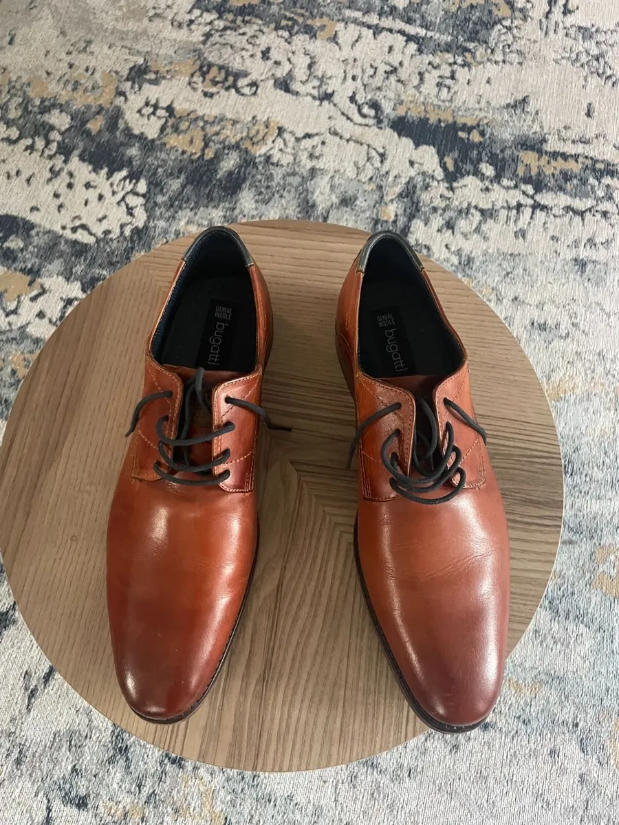Bugatti Brown Dress Shoes Size 46 - Image 1