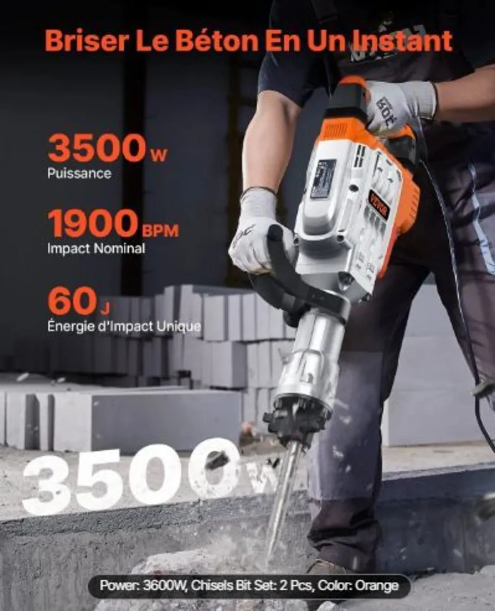 Demolition Jack Hammer, 3500W - Image 2