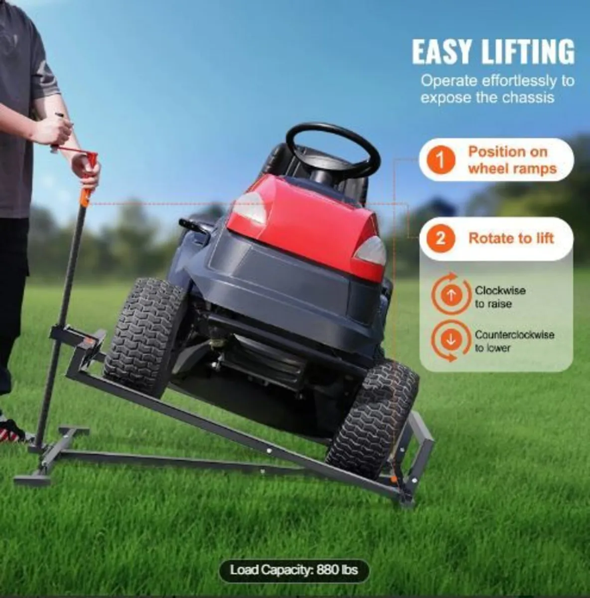 Ride on Lawn Mower Lift Jack - Image 2