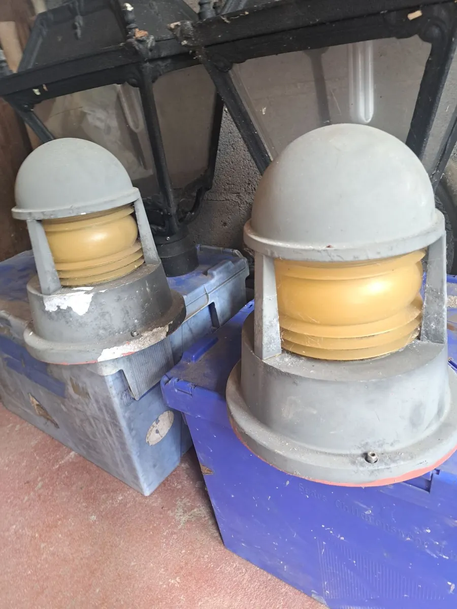 pair of vintage industrial/maritime-style bollard