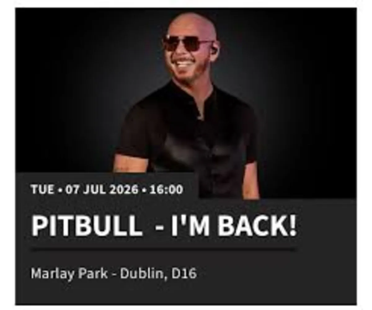 2 x pitbull tickets